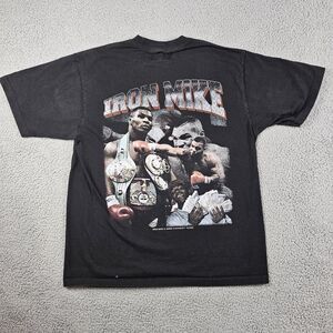 Iron Mike Tyson Shirt Adult XL Black Double Sided Graphic Boxer Game Changers